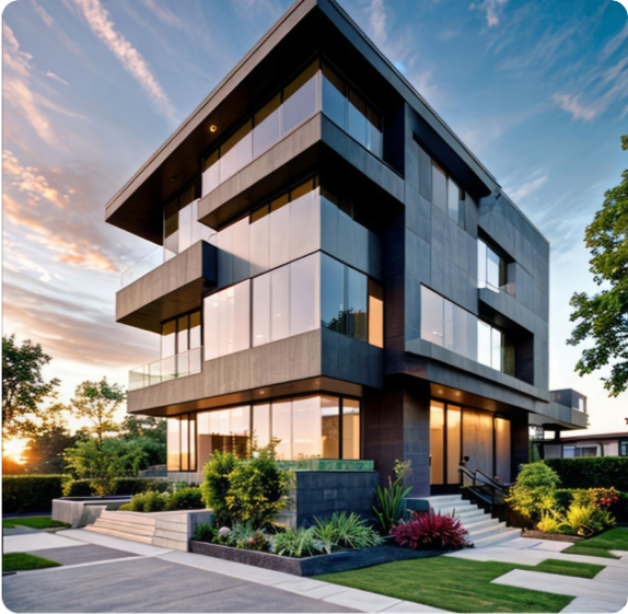 one beautiful residential building image