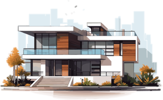graphical residential building image